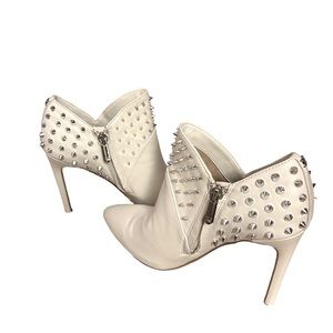 Sam Edelman Wally White Leather Heels, Size 6.5